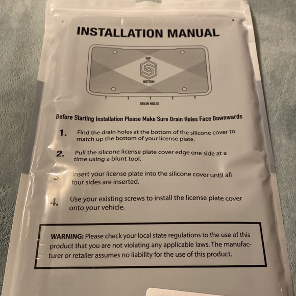 Silicone license plate frame - Picture 3 of 4